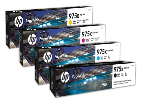 Hộp mực sử dụng cho máy in HP: HP 975A/Bk/C/M/Y