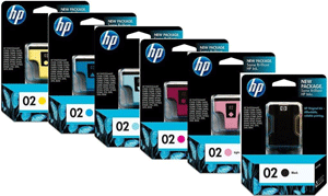 Mực in HP 02 BK/C/Y/M/LC/LY