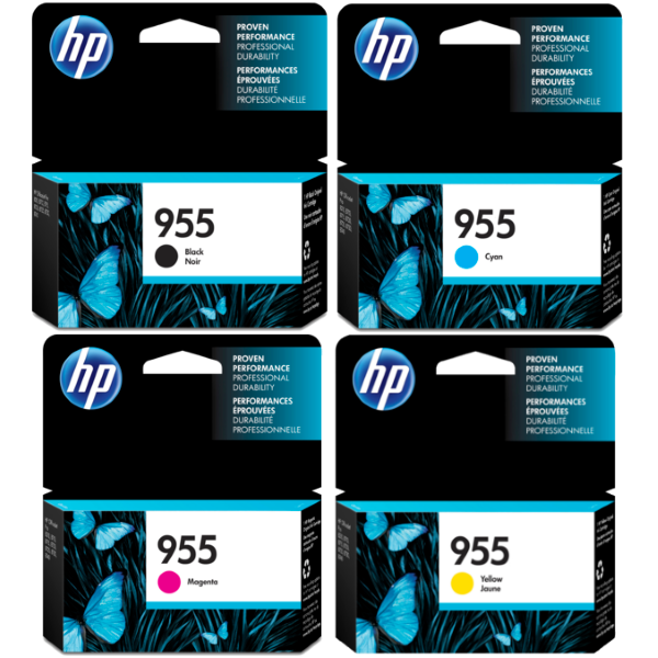 Hộp mực sử dụng cho Máy in HP Officejet Pro 8710 : HP 955 BK - 955 C/M/Y