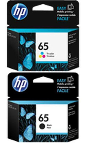 Hộp mực sử dụng cho máy in HP DeskJet 3758 All-in-One (HP 65 Black, HP 65 Color)