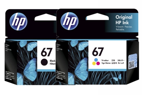 Mực in: HP 67 Tri-color - HP 67 Black