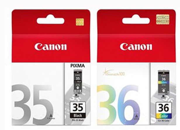 Sử dụng mực in Canon: Canon PGI-35, CLI-36

