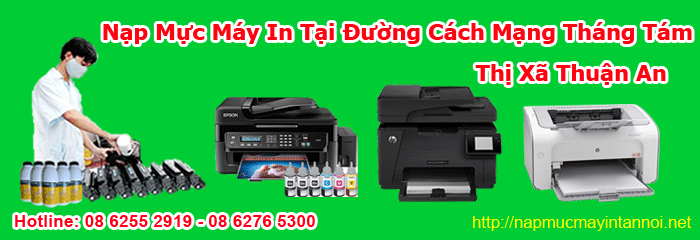 Dịch vụ sửa máy in tận nơi đường Các Mạng Tháng Tám thị xã Thuận An
