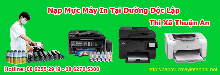 Dịch vụ sửa máy in tận nơi đường Độc Lập thị xã Thuận An