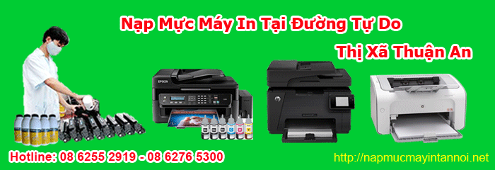 Dịch vụ sửa máy in tận nơi đường Tự Do thị xã Thuận An