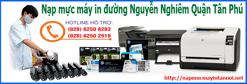 Dịch vụ nạp mực máy in đường Nguyễn Nghiêm quận Tân Phú