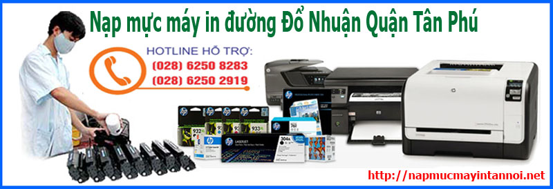 Dịch vụ nạp mực máy in đường Đổ Nhuận quận Tân Phú