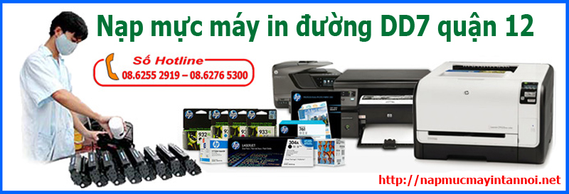 Dịch vụ nạp mực máy in đường DD7 quận 12